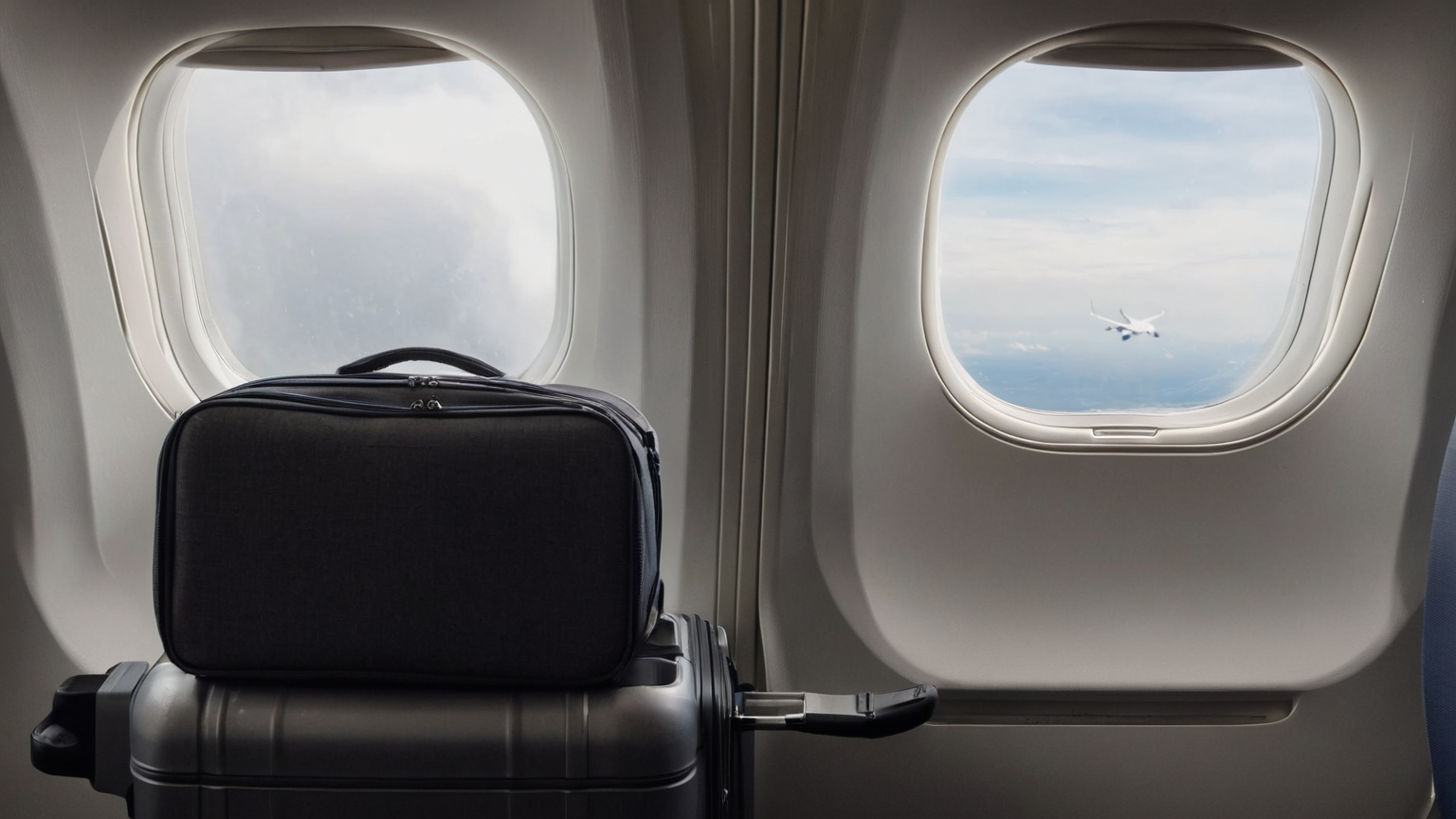 Airport window delay scene